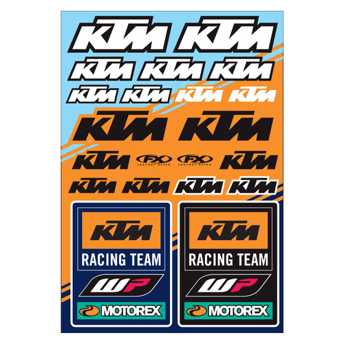 Factory Effex KTM Racing OEM Sticker Sheet