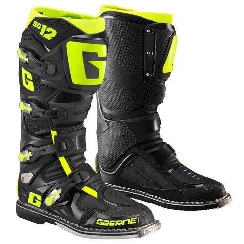 Gaerne SG-12 Black/Yellow Boots [Size:7]