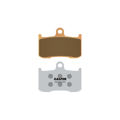 Galfer USA GAL-FD331G1375 HH Sintered Ceramic Compound Front Brake Pads for Indian Touring/Bagger 14-Up