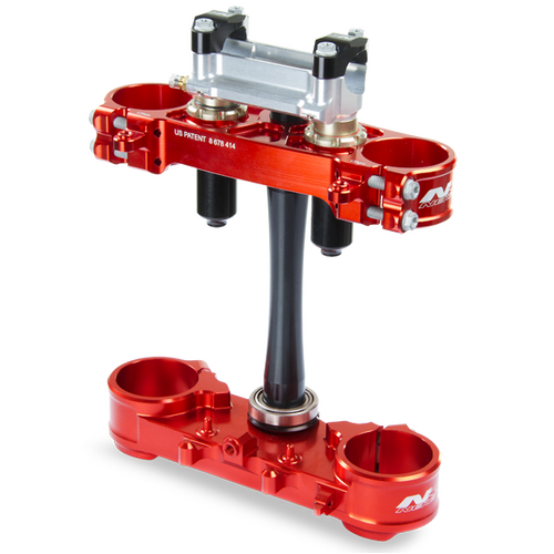Neken SFS Triple Clamp Complete Set w/22mm Offset Red for Honda CRF 250 18-19/CRF 450R 17-19