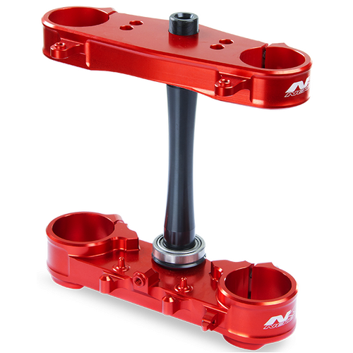 Neken Standard Triple Clamp Complete Set w/24mm Offset Red for Honda CRF 250 13-17/CRF 450 13-16