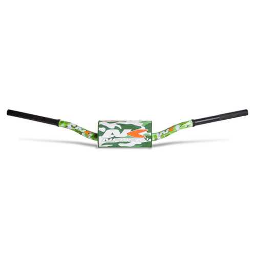 Neken Radical Design Handlebar 85 High (Conical Design/Length 754mm/Height 139mm/Sweep 72mm) Camo Green w/Camo Green Pad