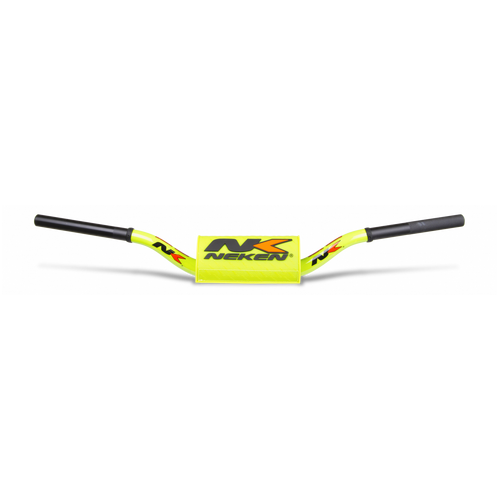 Neken Radical Design Handlebar 85cc High (Conical Design/Length 754mm/Height 139mm/Sweep 72mm) Fluro Yellow w/Fluro Yellow Pad