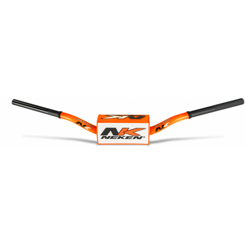 Neken Radical Design Handlebar 85cc Low (Conical Design/Length 754mm/Height 102mm/Sweep 70mm) Fluro Orange w/Orange/White Pad
