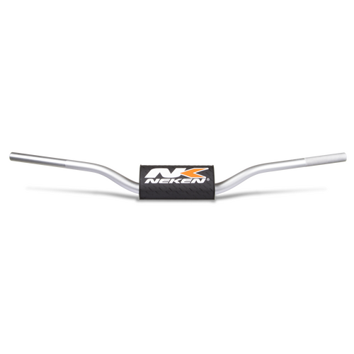 Neken Radical Standard Handlebar K-Bar (Variable Diameter/Length 817mm/Height 112mm/Sweep 70mm) Silver w/Black Pad