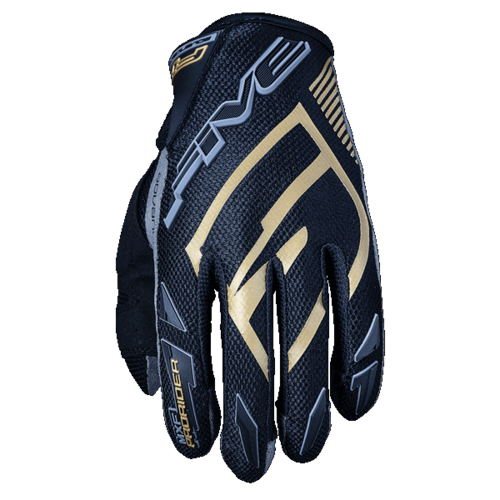Five MXF Prorider S Black/Gold Gloves [Size:SM]