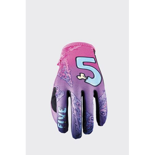 Five MXF4 Slice Purple Gloves [Size:SM]
