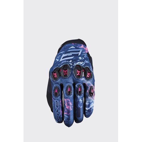 Five Stunt Evo 2 Flowers Pink Womens Gloves [Size:SM]
