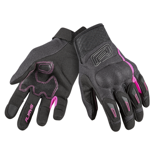 Rjays Flow Black/Pink Womens Gloves [Size:XS]