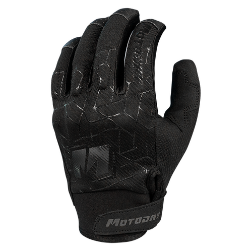 MotoDry Atlas Black Gloves [Size:SM]