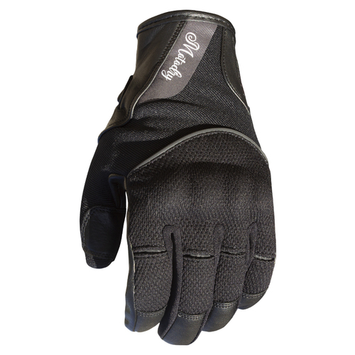 MotoDry Star Black Womens Gloves [Size:XS]