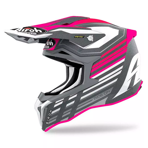 Airoh Strycker Shaded Matte Pink Helmet [Size:XS]