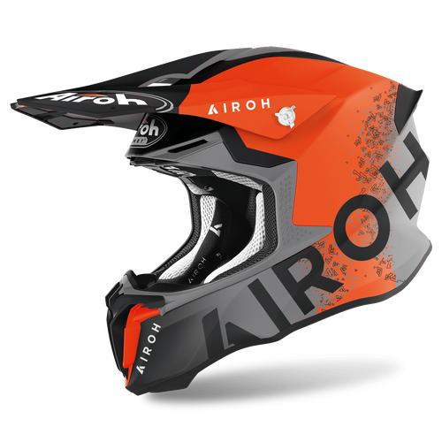 Airoh Twist 2.0 Bit Matte Orange Helmet [Size:LG]