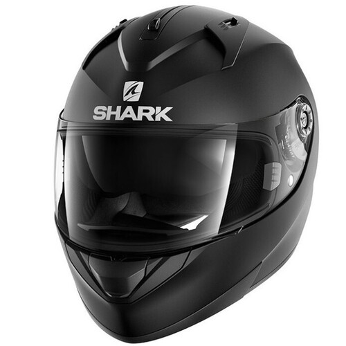 Shark Ridill Blank Matte Black Helmet [Size:XS]