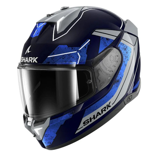 Shark Skwal i3 Rhad Black/Chrome/Blue Helmet [Size:XS]