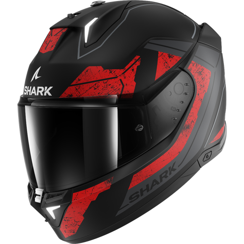 Shark Skwal i3 Rhad Matte Black/Chrome/Red Helmet [Size:MD]