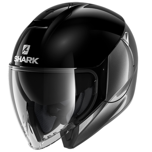 Shark Citycruiser Dual Blank Black/Anthracite Helmet [Size:XS]
