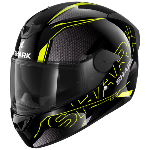 Shark D-Skwal 2 Cadium Black/Yellow/Black Helmet [Size:XS]
