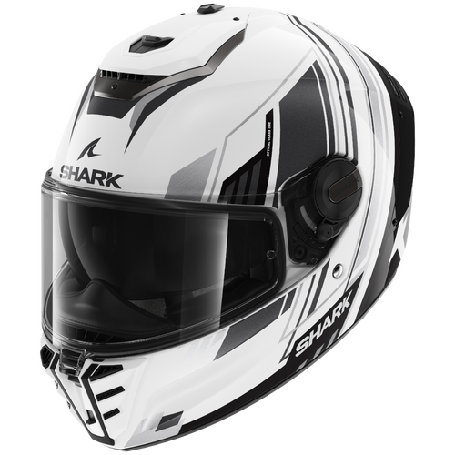 Shark Spartan RS Byhron White/Black/Chrome Helmet [Size:XS]