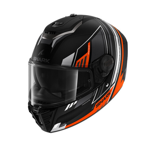Shark Spartan RS Byhron Matte Black/Orange/Chrome Helmet [Size:XS]