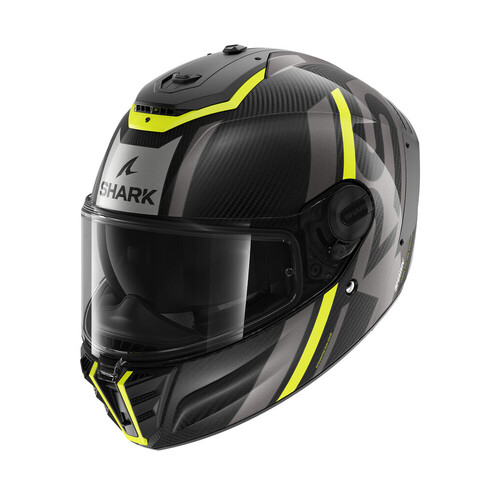 Shark Spartan RS Carbon Shawn Yellow/Anthracite Helmet [Size:XS]
