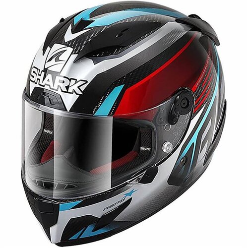 Shark Race-R Pro Aspy Carbon/Red/Blue Helmet [Size:XS]