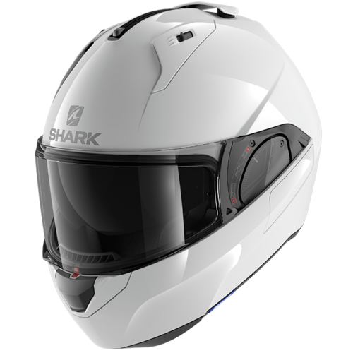 Shark Evo ES Blank White Modular Helmet [Size:XS]
