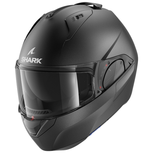 Shark Evo ES Blank Matte Anthracite Modular Helmet [Size:XS]