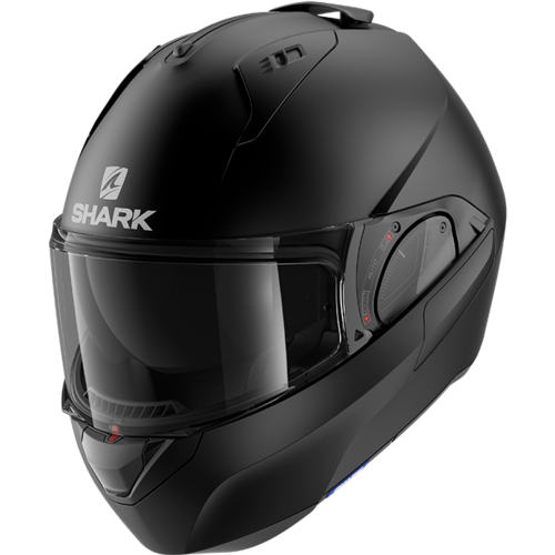 Shark Evo ES Blank Matte Black Modular Helmet [Size:XS]