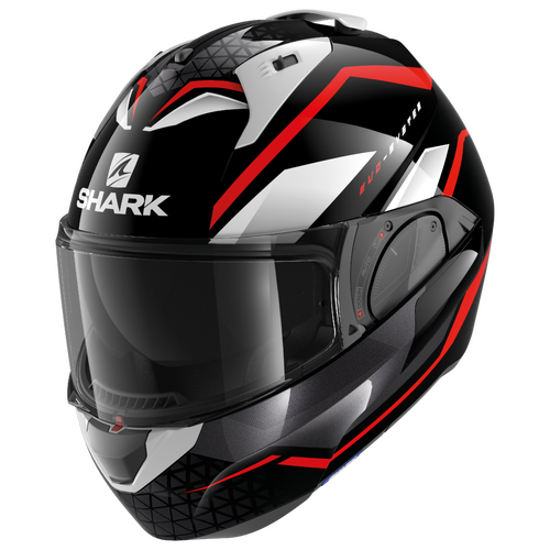 Shark Evo ES Yari Black/Red/White Modular Helmet [Size:XS]