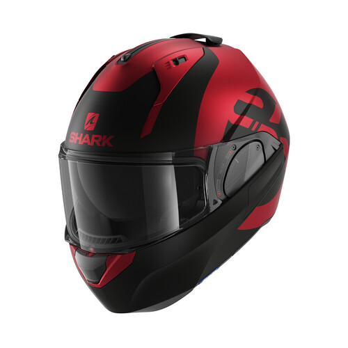 Shark Evo ES Kedje Matte Red/Black Helmet Modular Helmet [Size:XS]