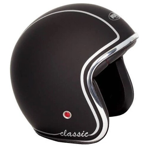 RXT A611C Classic Matte Black/Silver Helmet w/No Studs [Size:XS]