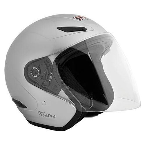 RXT A218 Metro Gloss Silver Helmet [Size:XS]