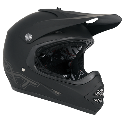 RXT Racer III Matte Black Kids Helmet [Size:2XS]
