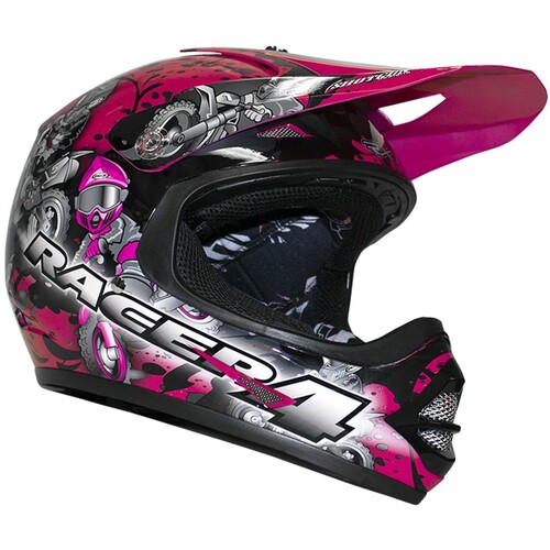RXT Racer 4 Magenta Pink Kids Helmet [Size:2XS]
