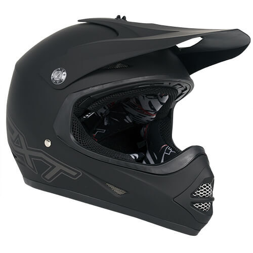 RXT Racer 4 Matte Black Kids Helmet [Size:2XS]