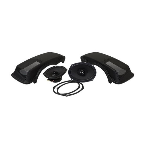 Hogtunes HT-692-LID-XL-AA HogTunes XL Rear 2 Speaker Kit & Saddlebag Lids for FLH 98-13