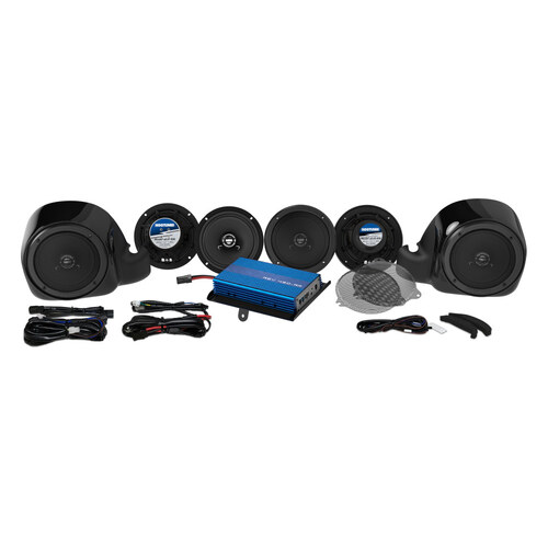 Hogtunes HT-G4-LIMITED-RM Hogtunes G4 200 Watt Amp x 6 Speaker Kit for Touring Ultra Limited 14-Up Models