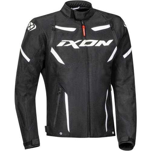 Ixon Striker Black/White Textile Jacket [Size:XS]