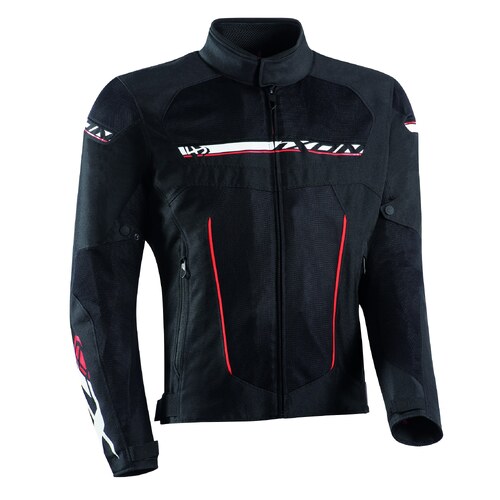Ixon T-Rex Black/White/Red Textile Jacket [Size:MD]