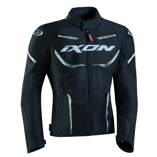 Ixon Striker Air WP Black/White Textile Jacket [Size:SM]