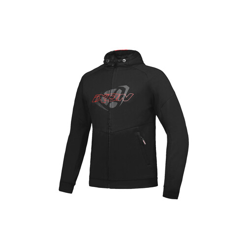 Ixon Touchdown Black/Red Textile Hoodie Jacket [Size:SM]