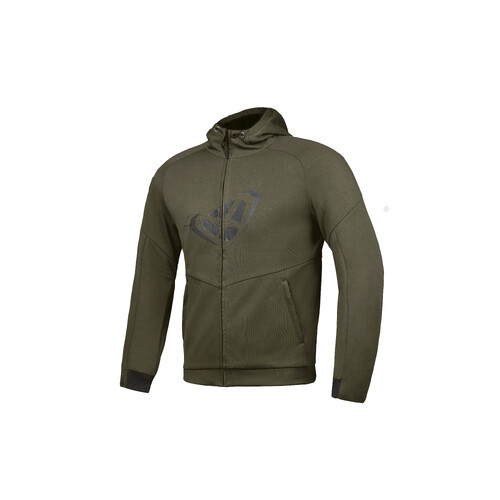 Ixon Touchdown Khaki/Black Textile Hoodie Jacket [Size:MD]