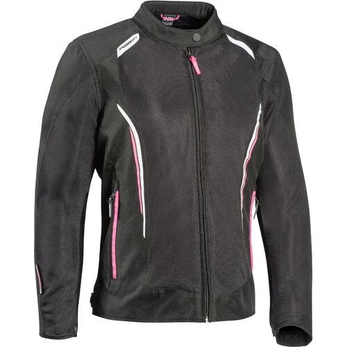 Ixon Cool Air C Lady Black/White/Pink Womens Textile Jacket [Size:4XL]