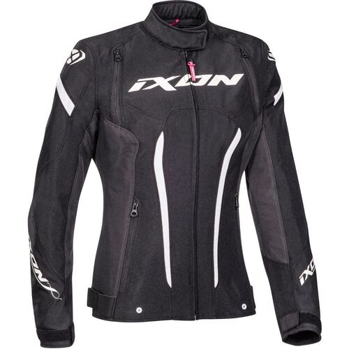 Ixon Striker Lady Black/White Textile Womens Jacket [Size:XS]