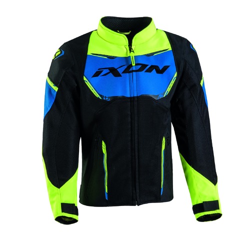 Ixon Striker Air Black/Blue/Yellow Kids Textile Jacket [Size:6YO]