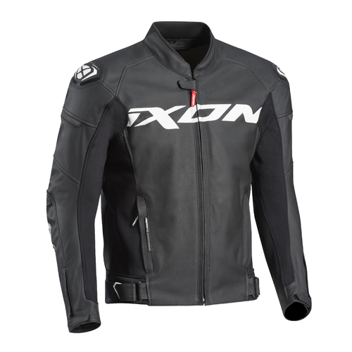 Ixon Sparrow Black/White Leather Jacket [Size:LG]