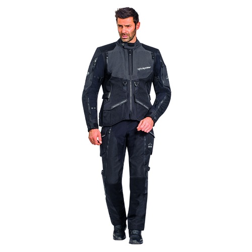 Ixon Ragnar Black/Anthracite Textile Jacket [Size:SM]