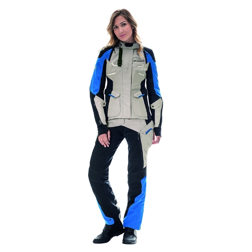 Ixon Eddas Lady Grey/Blue/Black Textile Womens Jacket [Size:MD]