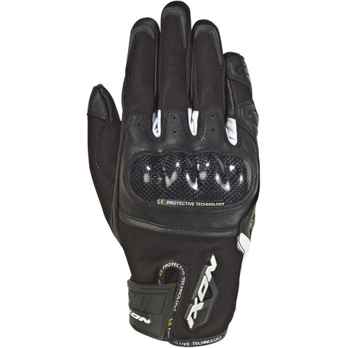 Ixon RS Rise Air Black/White Gloves [Size:SM]